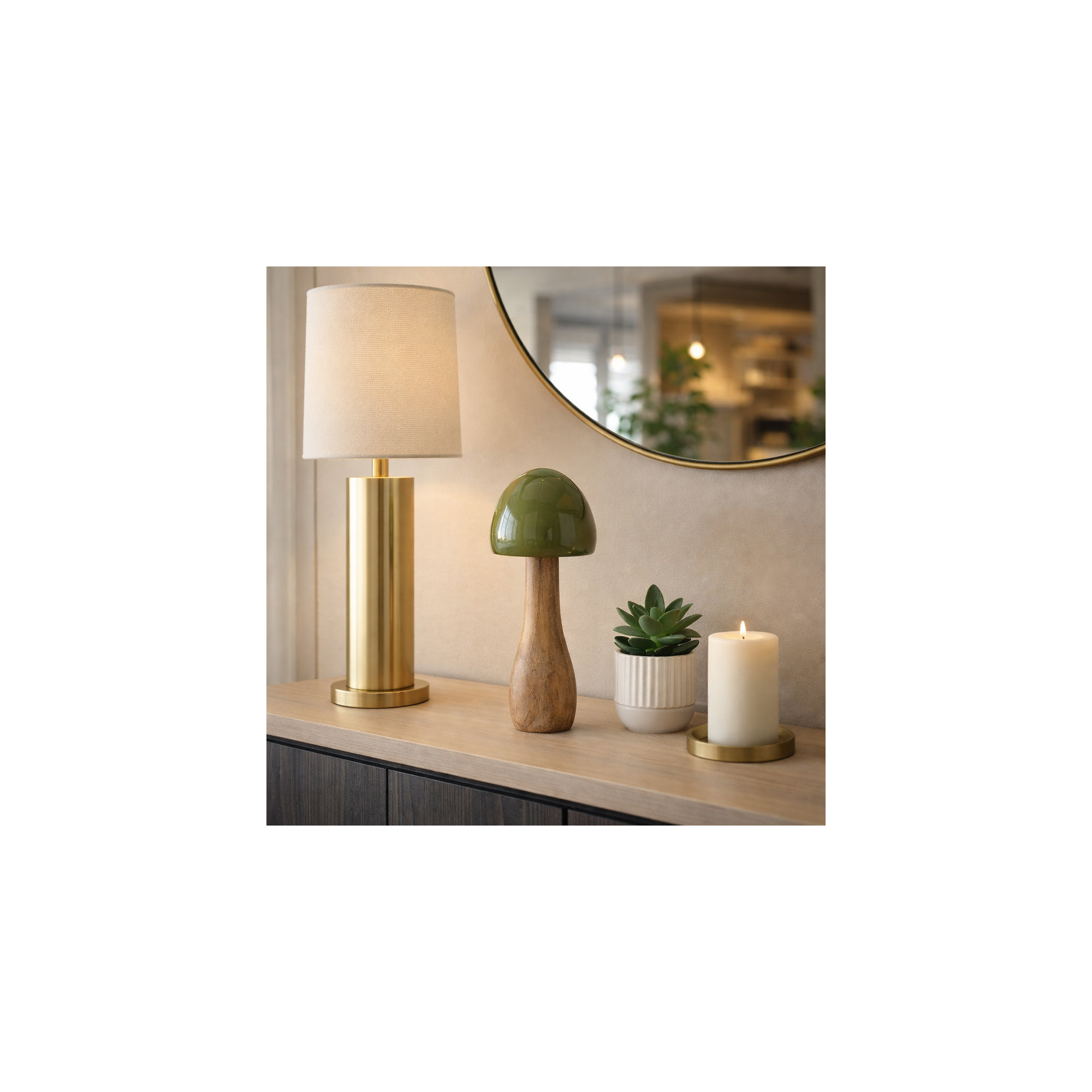 Sagebrook Home Elka Mango Wood Decorative Figurine - Enchant Your Space, Two Tone Green, 10" H x 4" W x 4" D