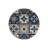 Detailed Decorative Carpet With Antique Tile Pattern In Blue Tones-1568724926
