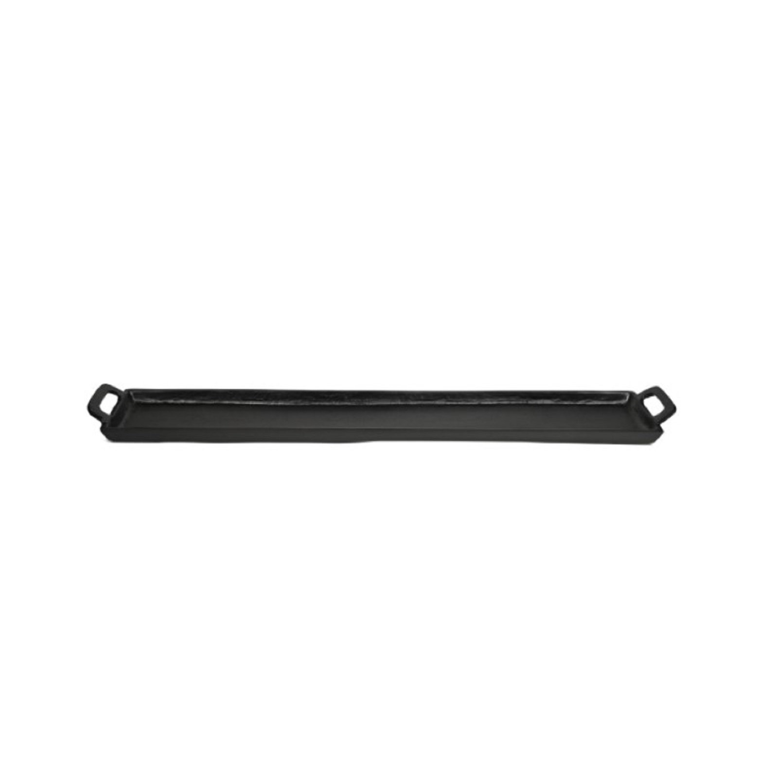 Black Alum. Tray With Handles, 2" H x 5" W x 30" D