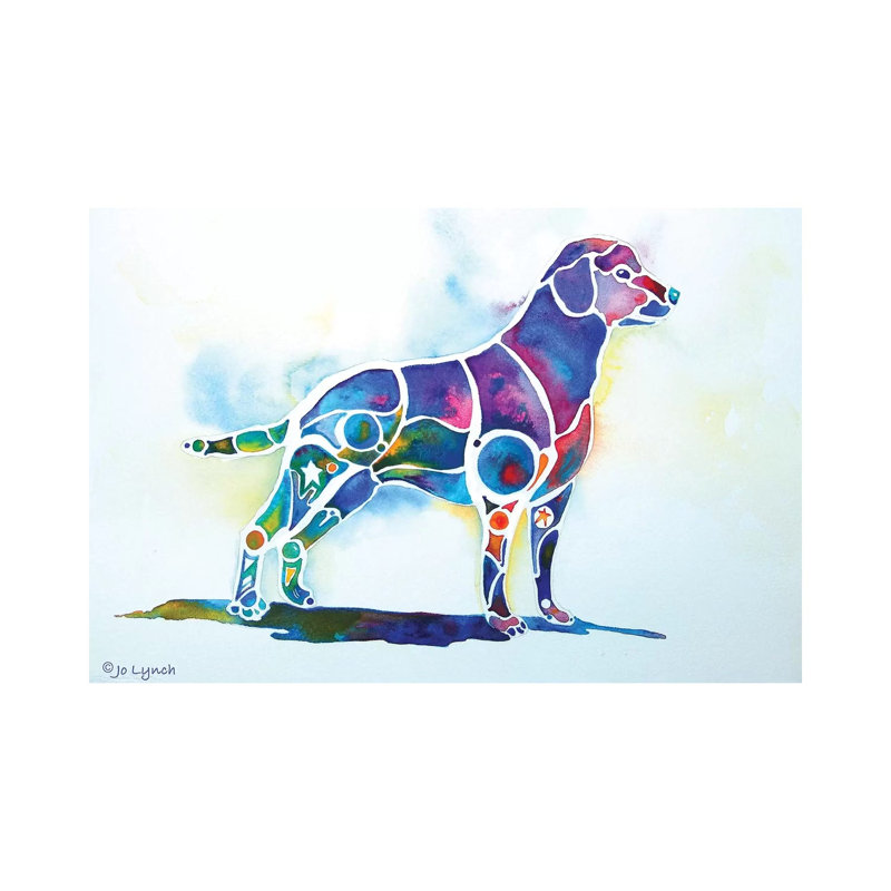 Labrador Retriever by Jo Lynch - Wrapped Canvas Print, 20.32 cm H x 30.48 cm W