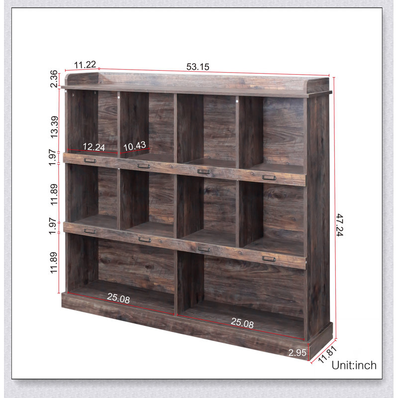 10-shelf Bookcase