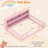 Full Size Montessori Floor Bed with Bookcase Storage Shelves & Safety Fence Rails Pink-767394908-767394911