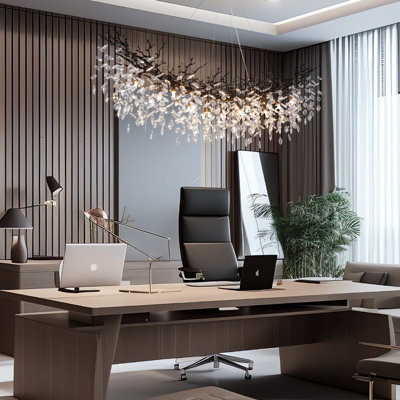 Erdenheim Modern Square / Rectangle Crystal Chandeliers for Dining Room, Kitchen Island