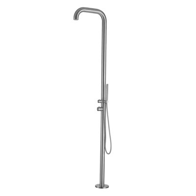 Pulsar 01 Freestanding Outdoor Shower with Hand Shower