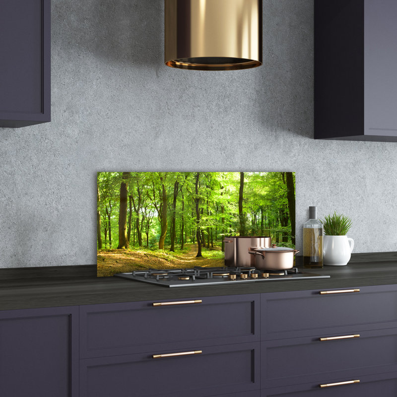 50cm W x 100cm L Glass Peel and Stick Panel