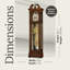 Baldwin 86" Wood Grandfather Clock