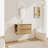 30" Wall Mounting Bathroom Vanity With Ceramic Sink, 2-Soft Close Drawer-1918918260