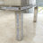 Douty Mirrored Dining Table Glass Top with 4 Legs Crushed Diamond Inlay
