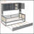Wooden Daybed With Twin Size Trundle, And All-In-One Cabinet And Shelf-1417781494-1417781480