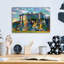  «Belgique Drehance Dinant Walzin Castle» par Pierre Gavidia, art mural en verre acrylique, 16 po x 12 po