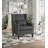 Dishman 29" Modern & Contemporary Textured Accent Chair with Refined Nailhead Trim, Complete Comfort Package-437169577