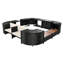 Ensemble de canapés modulaires en rotin pour l'extérieur avec cadre mini Spa-317600246