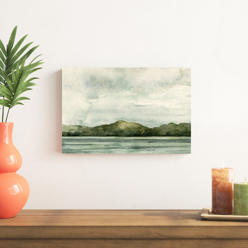 Riverside II - peinture sur toile tendue, H 12 po x l 18 po x P 1,25 po