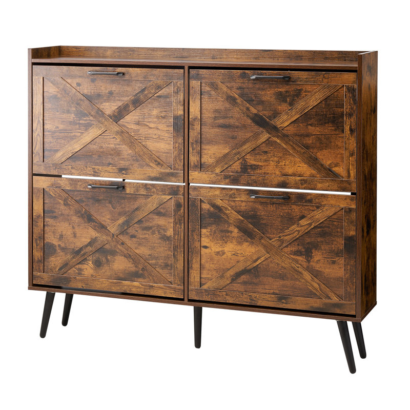 24 Pair Flip Down Shoe Storage