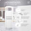 Couteau Borner Roko Power Series, blanc-115712644