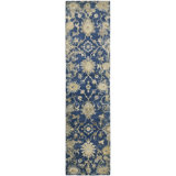Dassiah Handmade Wool Floral Area Rug