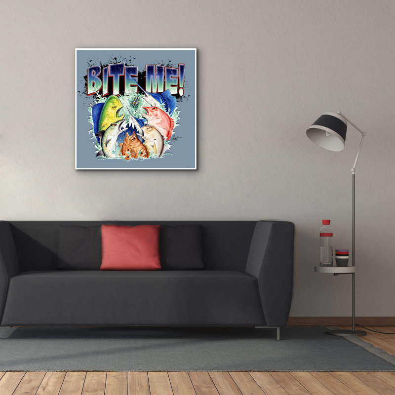 «Bite MeII» par James Mazzotta, H 37 po x l 37 po x P 1,5 po