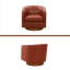 Chaise pivotante en cuir fleur-733157943-733157897