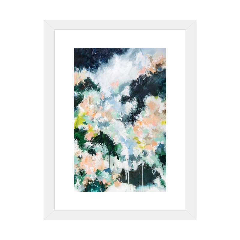 « Secret Garden » par Cristina dalla Valentina-impression d’art graphique, H 32 po x l 24 po x P 1 po, Papier encadré blanc
