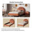 Lit plateforme tapissier simple Basketball Design
