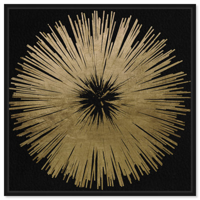 «Abstract Sunburst Golden Night», impression