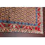 Tapis décoratif en laine de conception unique noué à la main New Age Sarab brun/rouge 3 pi 4 po x 4 pi 6 po