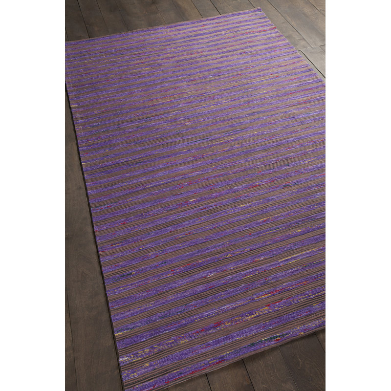 Ashyiah Silk Striped Indoor Rug, 5' x 7'6"