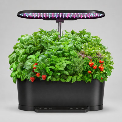 Jardin hydroponique intérieur intelligent 15-Pod avec écran LCD et lumière de croissance DEL