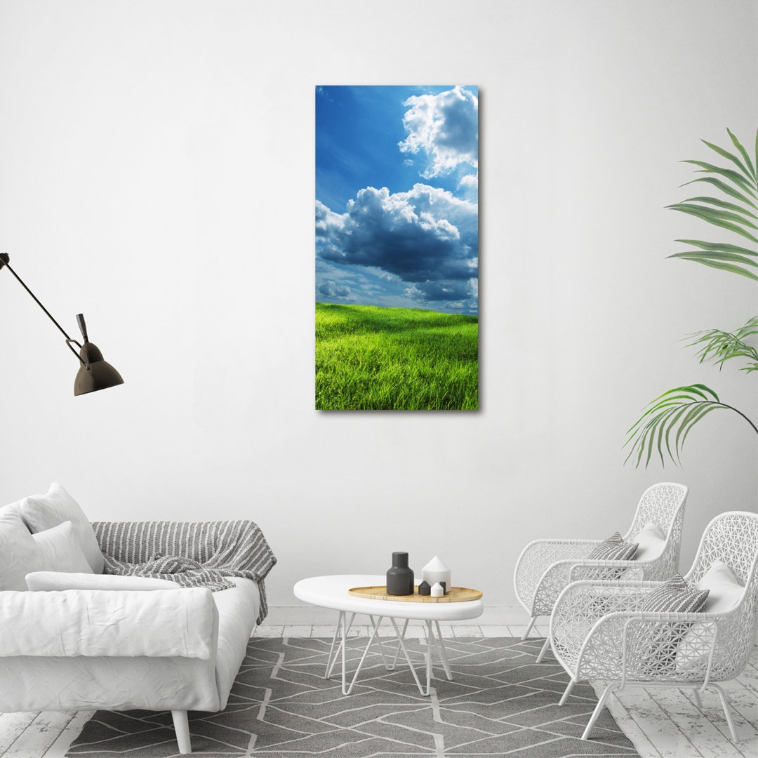 Wolken über dem Feld - Kunstdrucke auf Leinwand