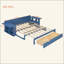 Lit de jour avec bureau amovible, tiroirs de rangement et table d'appoint hydraulique-168058201-168058534