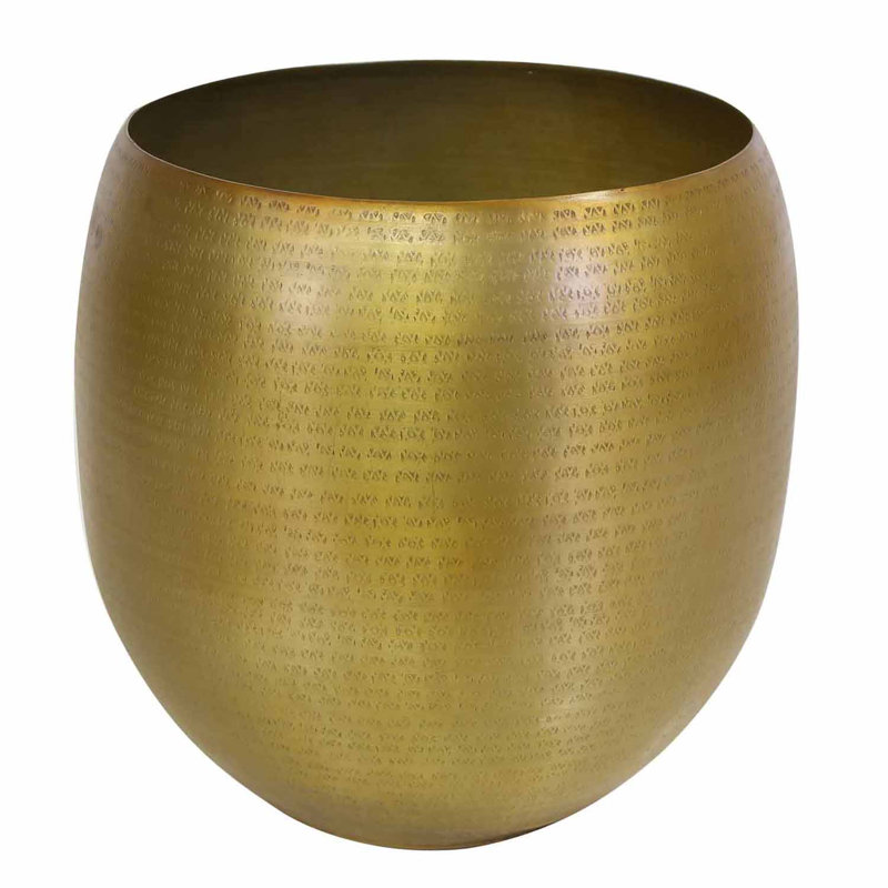 Perrone Handmade Metal Pot Planter, 1, 36cm H x 36cm W x 36cm D
