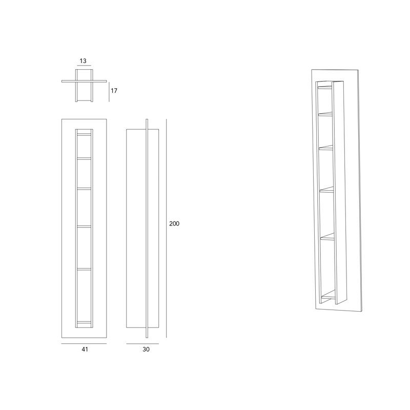 Pirwi Floating Bookcase