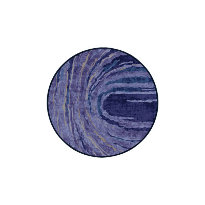 Silky Soft Plush Purple Area Rug