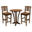 Tucker 2 - Person Wood Patio Dining Set with Round Table