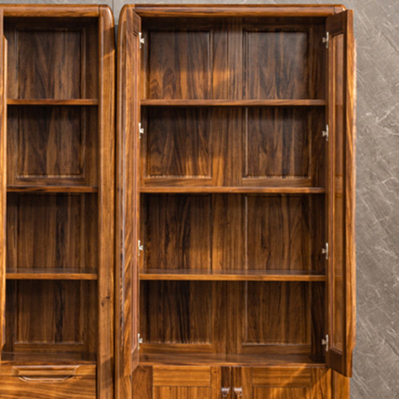 Bibliothèque entièrement en bois massif de haute qualité