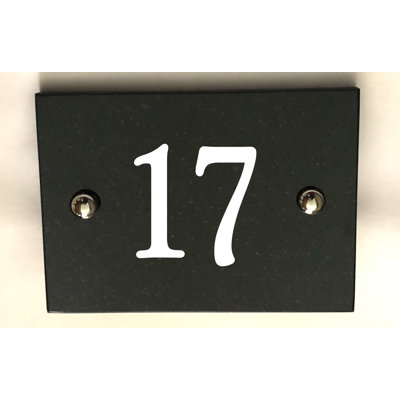 Brumby 10cm H Reflective Stone House Number