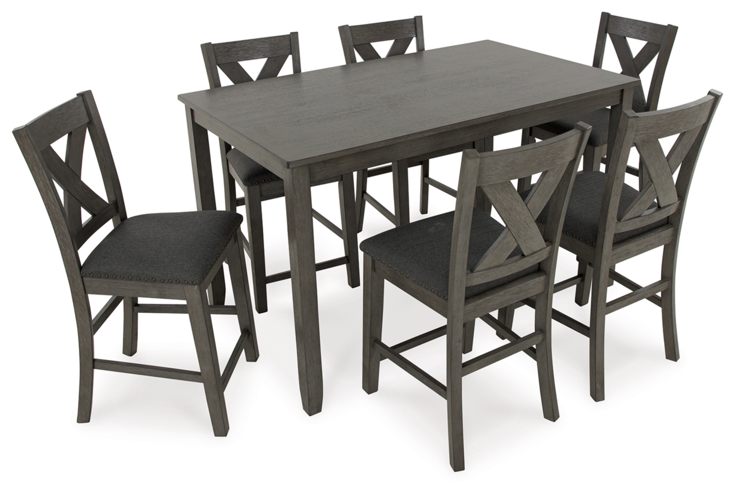 Gracie Oaks Caitbrook Counter Height Dining Table and Bar Stools (Set ...