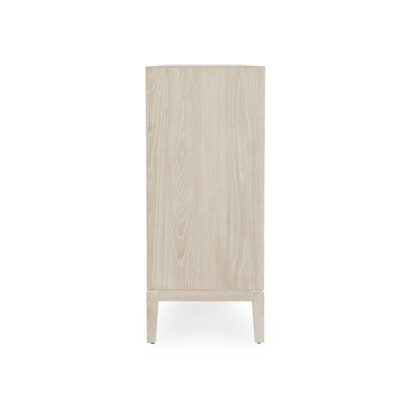 Mira 78"  Oak Wood White Buffet