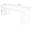 Bureau rectangulaire en bois massif noir-108772208