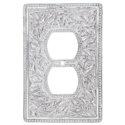 San Michele Patterned 1 - Gang Duplex Outlet Wall Plate