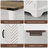 Milaun Led Nightstand With Charging Station, White And Rustic Oak-106466255