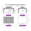 10 Ft. W x 12 Ft. D Alunium Patio Gazebo With String Lights