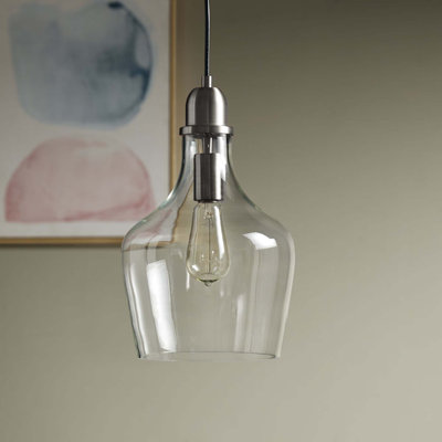 Auburn Bell Shaped Glass Pendant