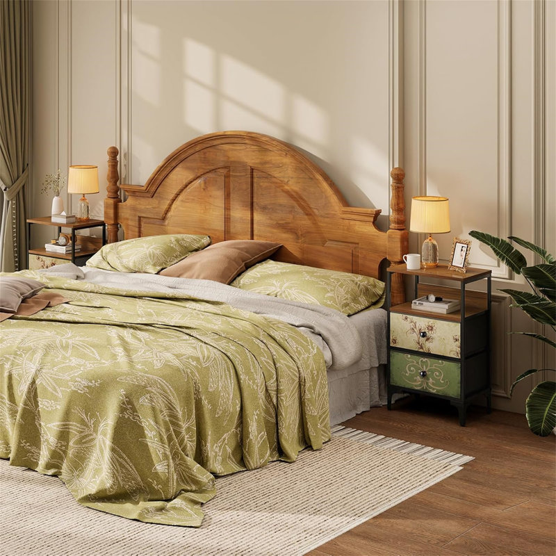 41.9cm W Metal Bedside Table