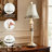 31.75" White Resin Table Lamp