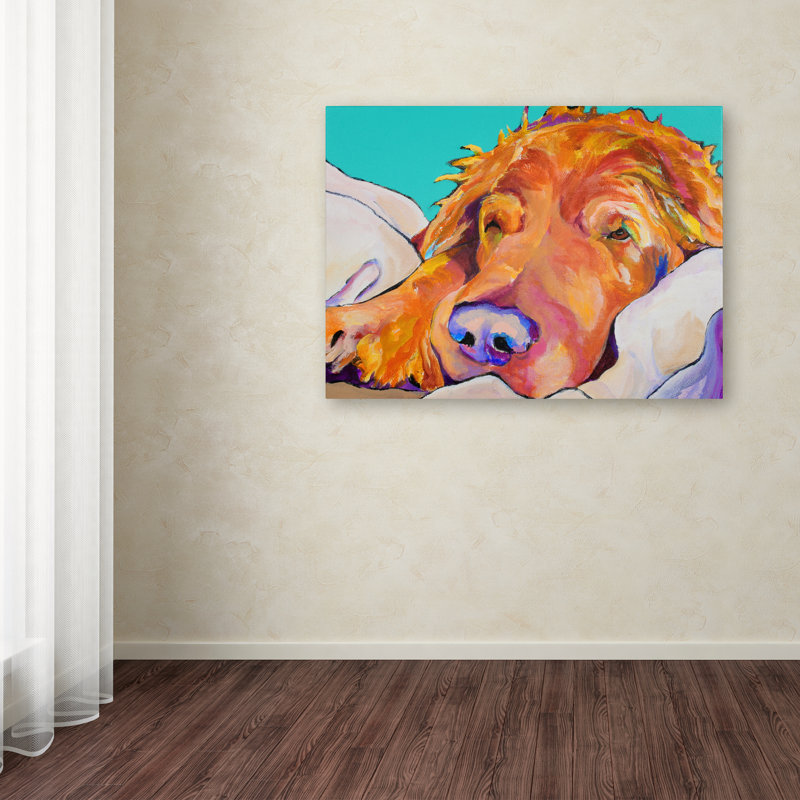 " Snoozer King " by Pat Saunders-White, 35" H x 47" W x 2" D