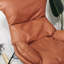 Chaise berçante décontractée de luxe tout en brun clair