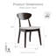 Chaises d'appoint en bois massif Rozella-107291016