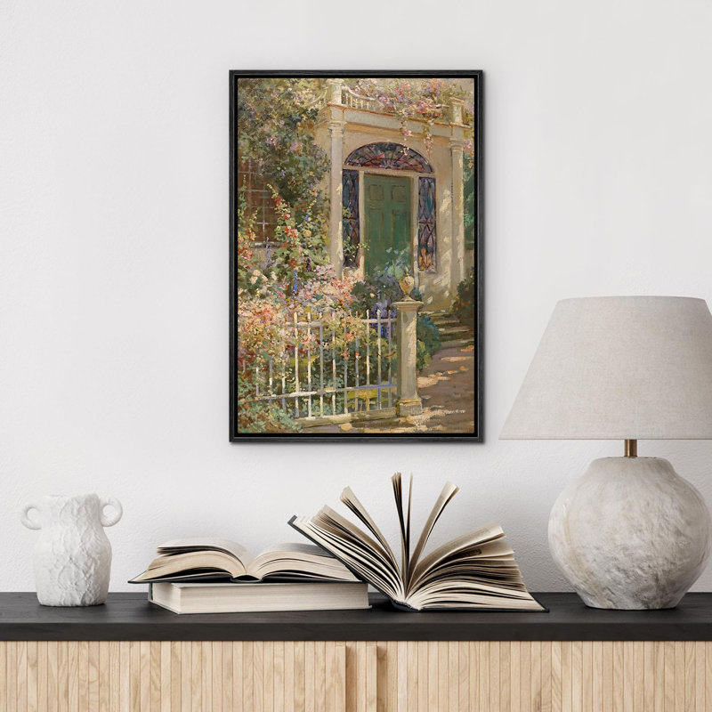 Campagne rustique, fleurs sauvages, illustrations de jardin, art moderne, botanique, campagne, campagne, Cadre flottant noir