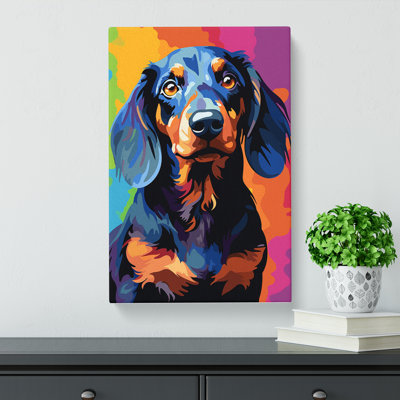 Dachshund Pop - Print on Canvas